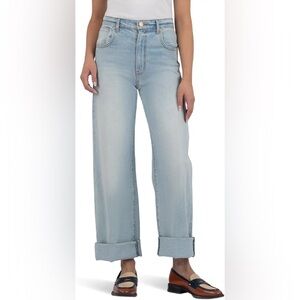 Kut from the Kloth High Rise Gwen Wide Leg Jeans